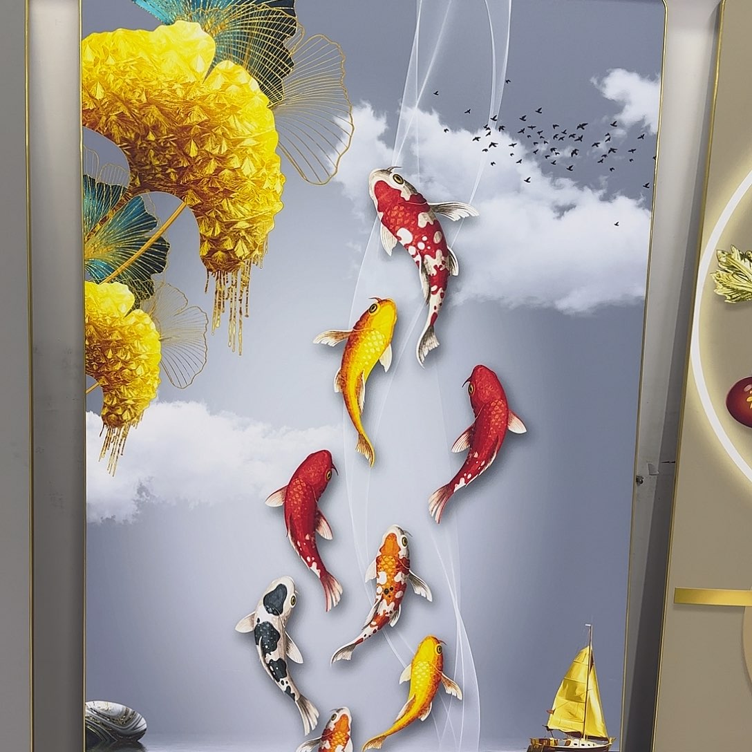 装饰画久鱼80.160铝合金加钻