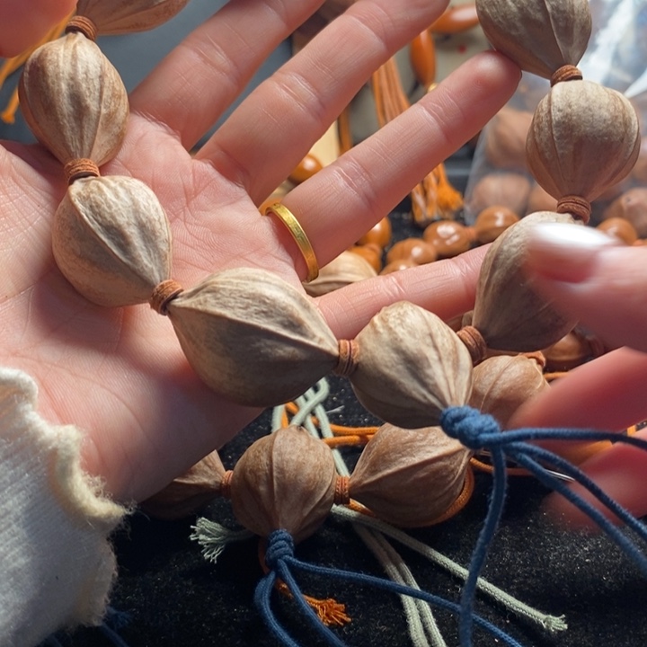 橄榄核手串/手链2.3四花原皮