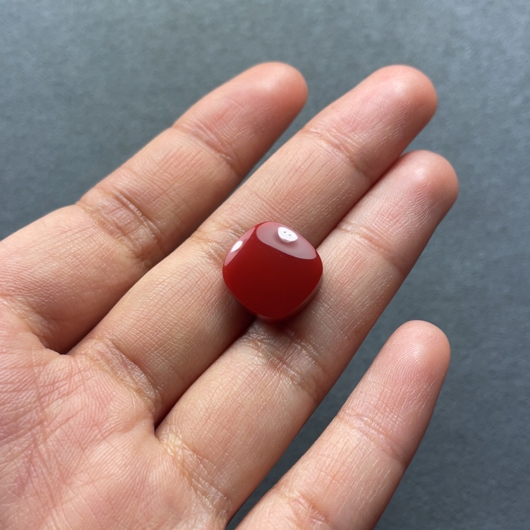 南红玛瑙配饰未镶嵌13.5mm