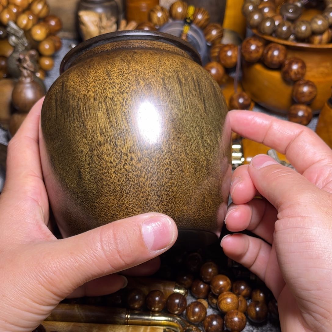 金丝楠阴沉木茶叶罐