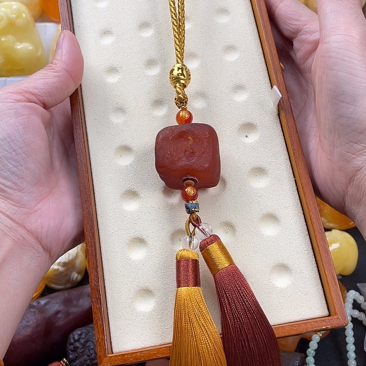 蜜蜡项链未镶嵌14.4克