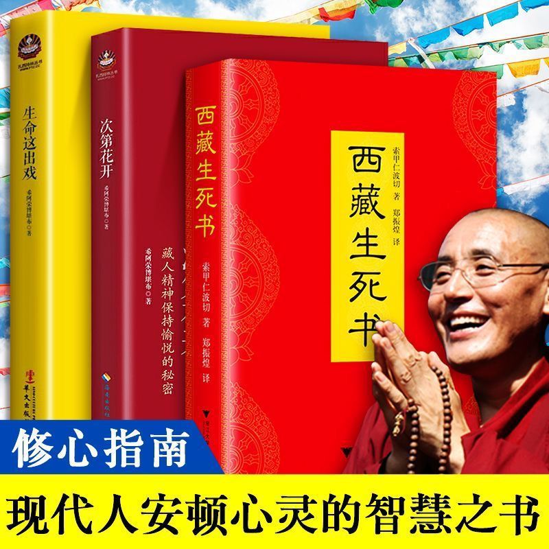 西藏生死书 次第花开 完整版原著 希阿荣博堪布著宗教哲学佛学