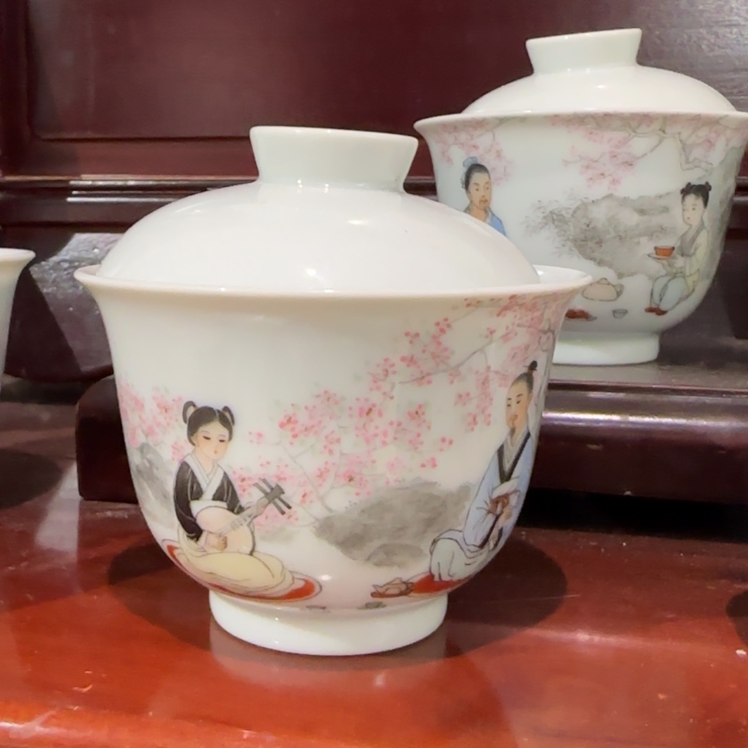 瓷片陶瓷作品 陶瓷手绘