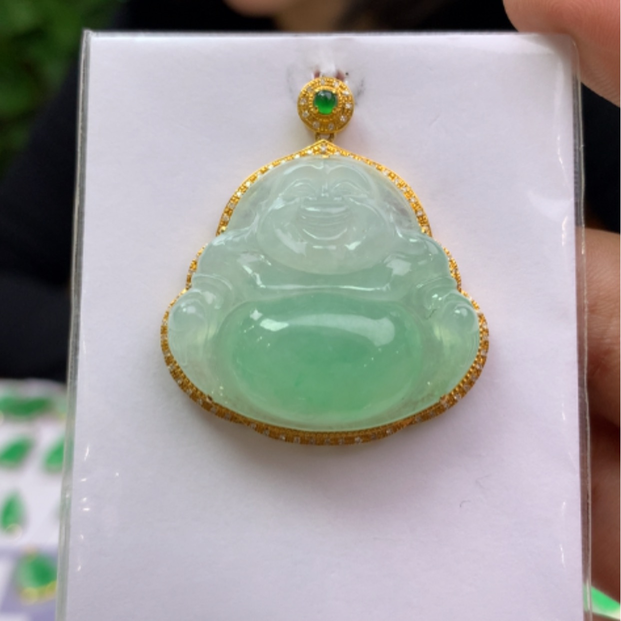 【闪购商品】翡翠18K金镶嵌颈饰翡翠