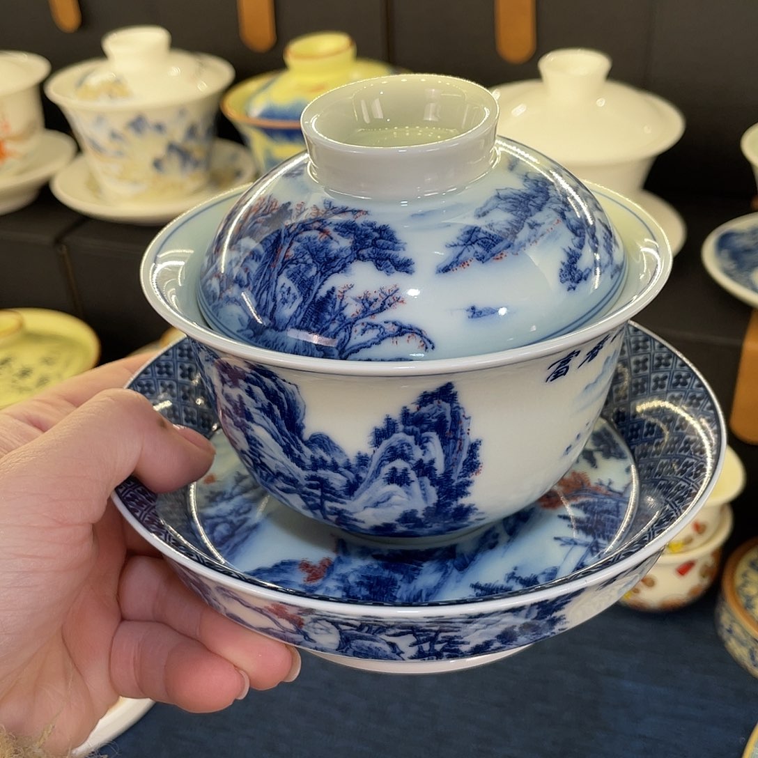 陶景德陶瓷盖碗茶具