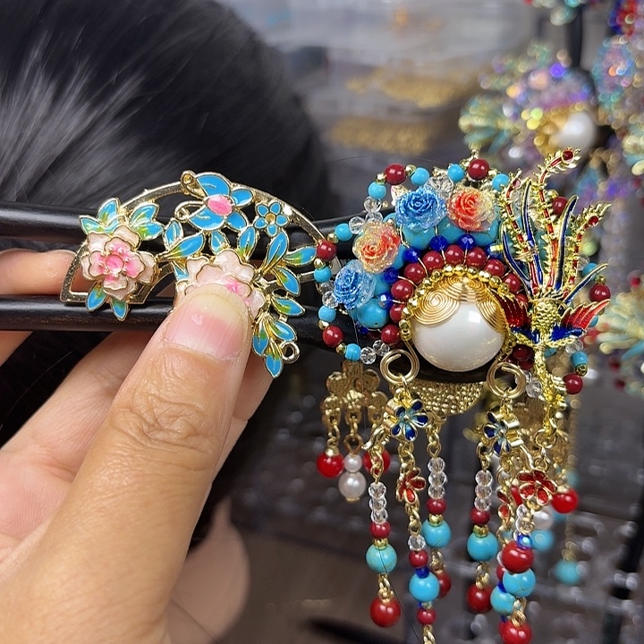 真***挚古风刀马旦发簪发饰