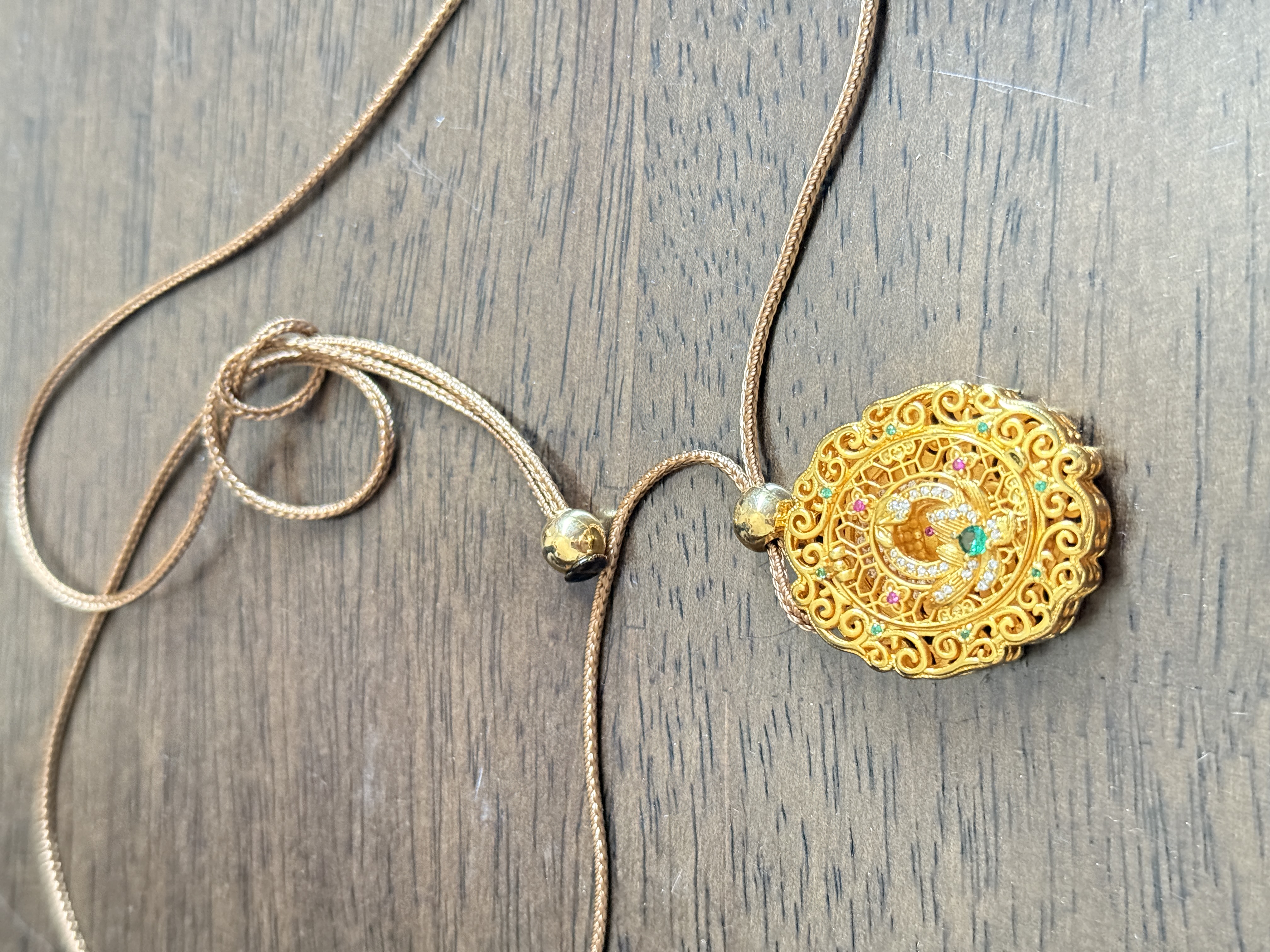 J0082花开见佛毛衣链