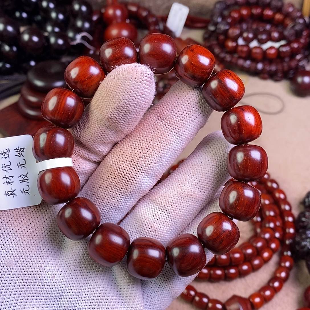 小叶紫檀手串/手链瓶*℃无胶无蜡14老型泥料