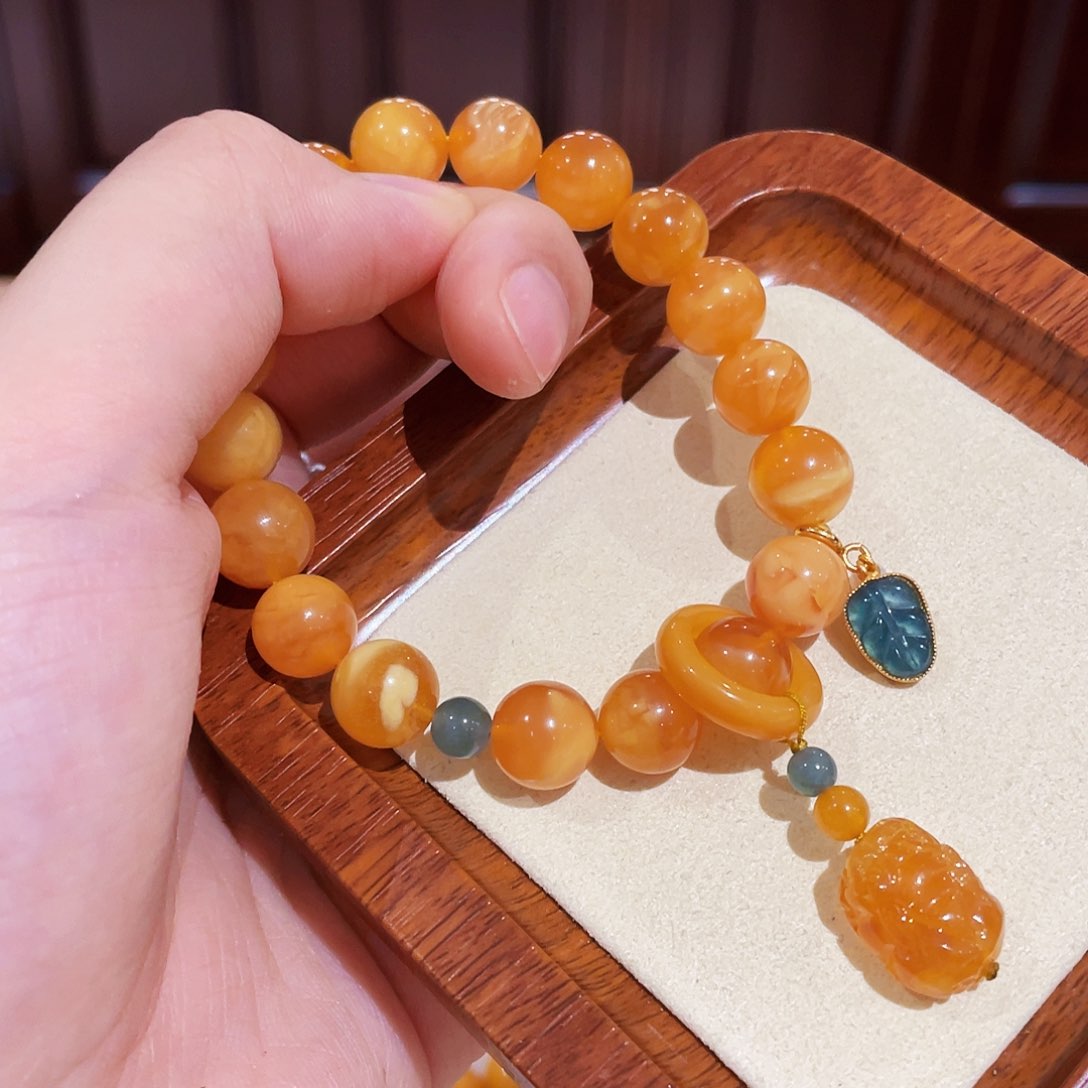 蜜蜡手链未镶嵌手串