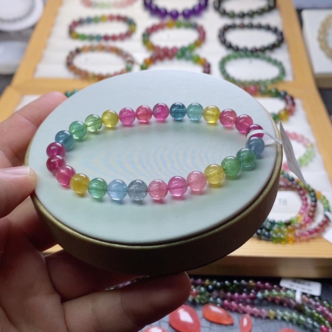 碧玺碧玺手链未镶嵌