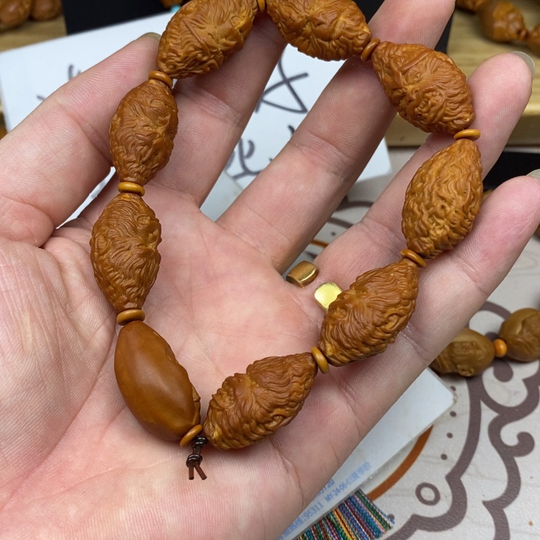 橄榄核手串/手链橄榄核橄榄核雕刻强