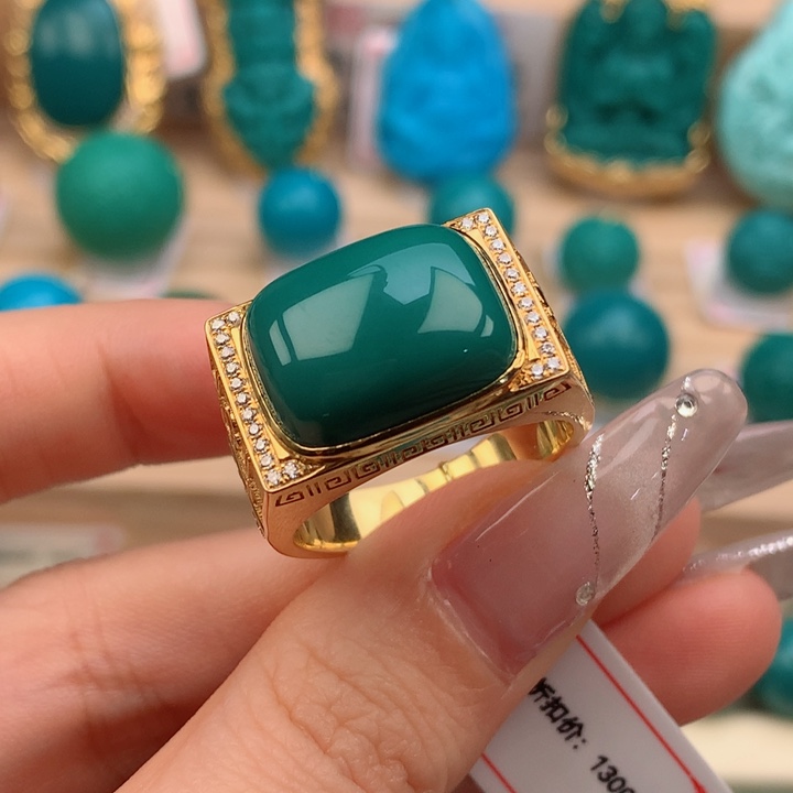 【闪购商品】绿松石配饰18K金镶嵌