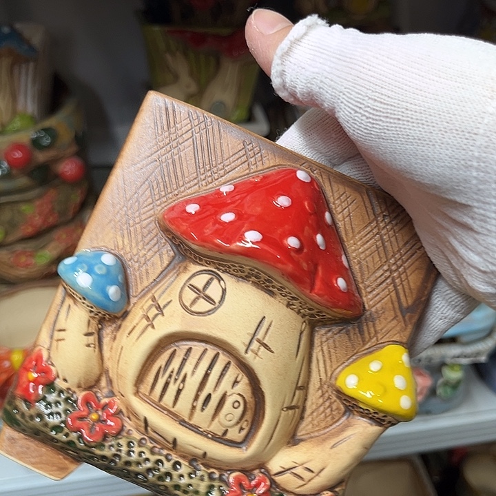 粗陶材质多肉花盆