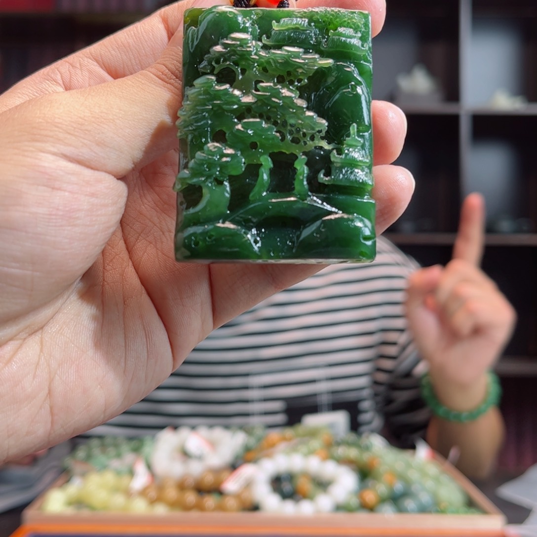 【闪购商品】和田玉挂件未镶嵌俄罗斯碧玉多样性拍一发一