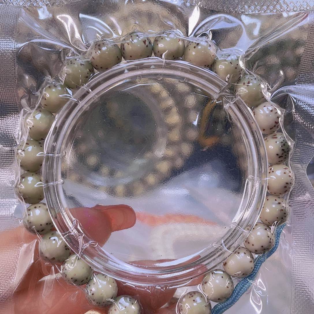 星月菩提手串糯冰冰糖圆珠尺寸9
