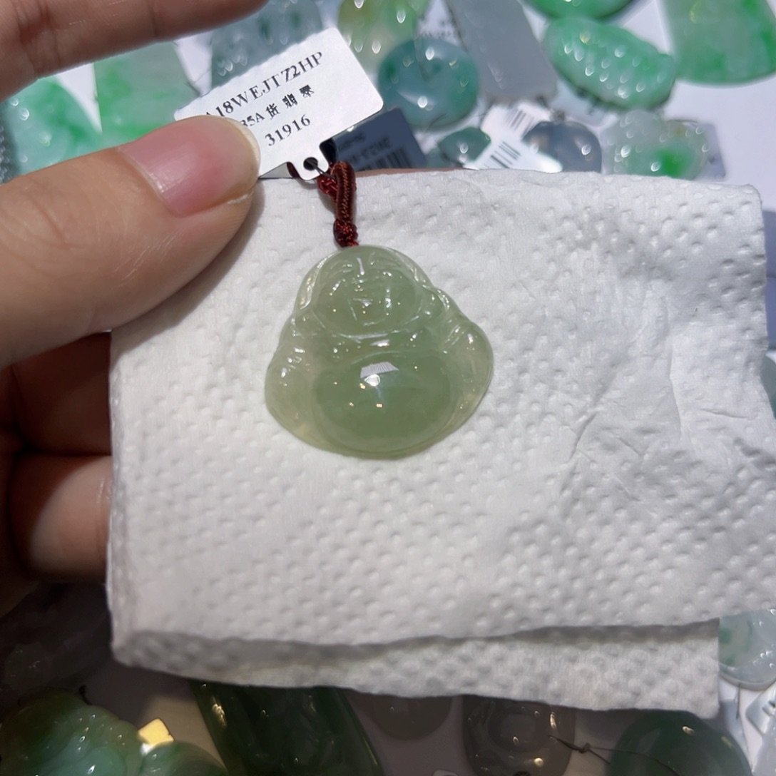 翡翠颈饰未镶嵌天然翡翠A货