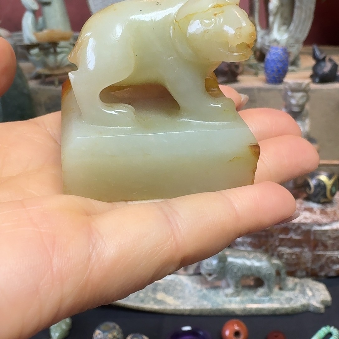 和田玉未镶嵌挂件水**槐