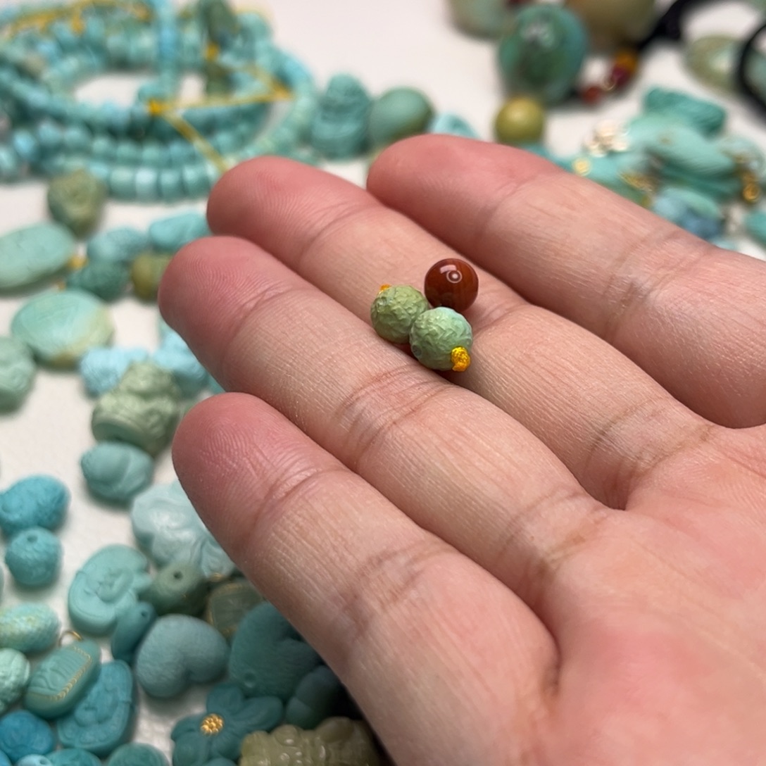 清***渡未镶嵌B187南红玛瑙