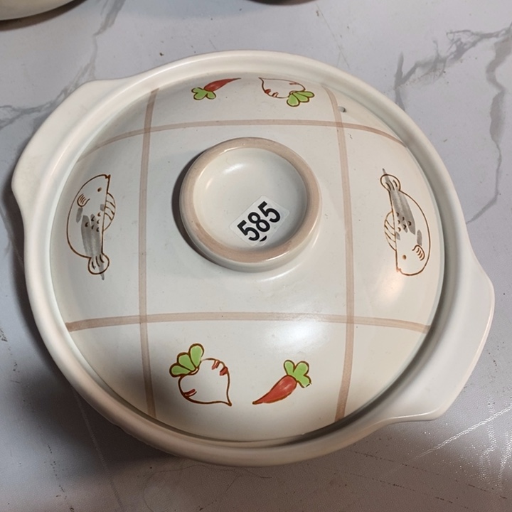 瓷片磁州窑干烧土砂锅口径28厘米高度10厘米微瑕疵