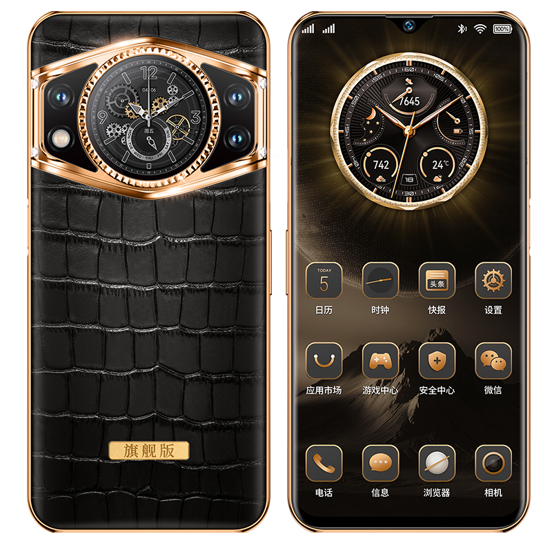 【原装正品】F50双屏智能手机轻奢商务设计-AC