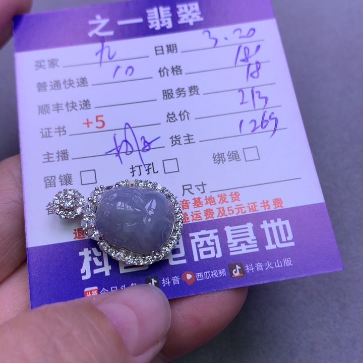 翡翠银S925镶嵌颈饰九**。