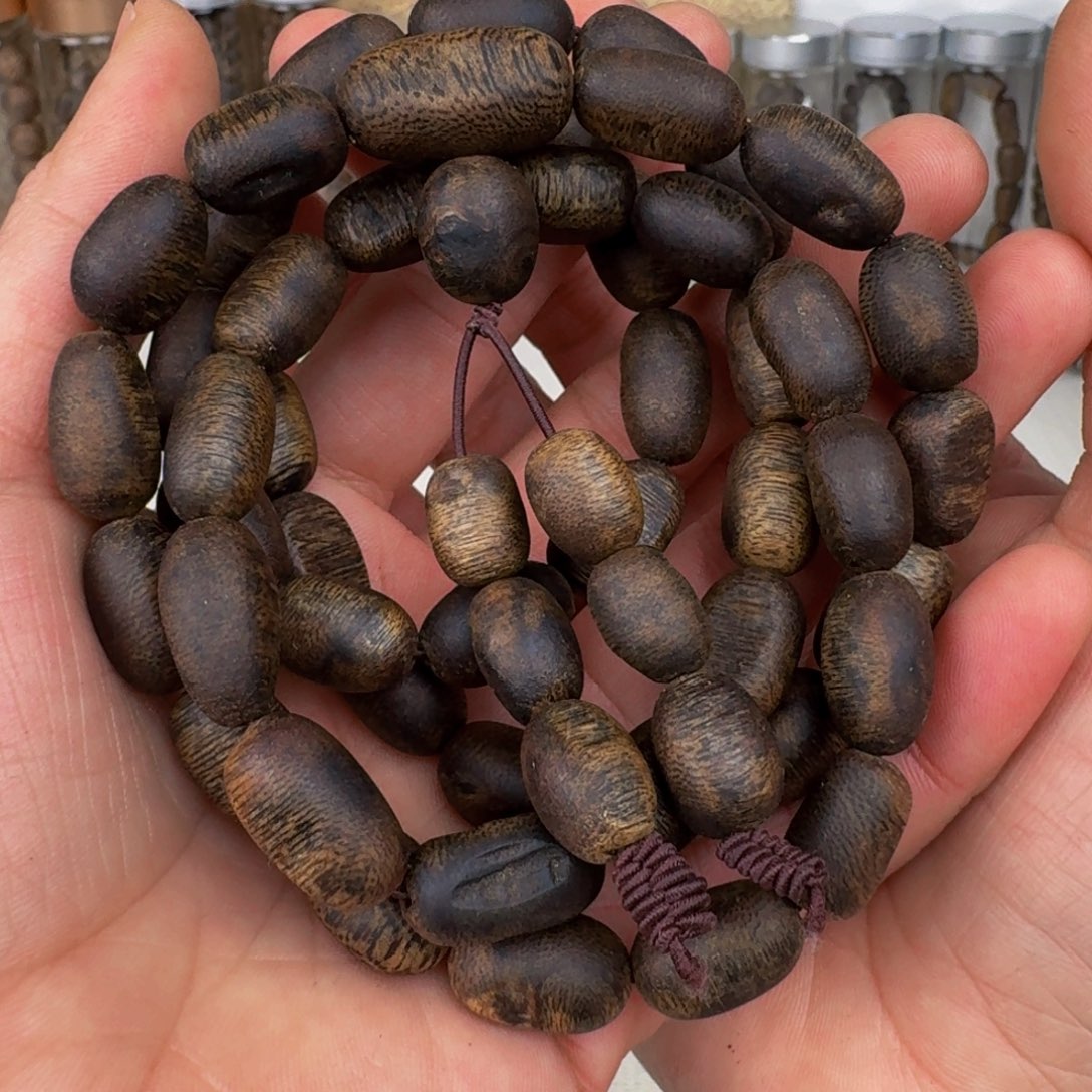 沉香手串棋楠沉香张勺子沉水瘤疤卡10+保58+克手串