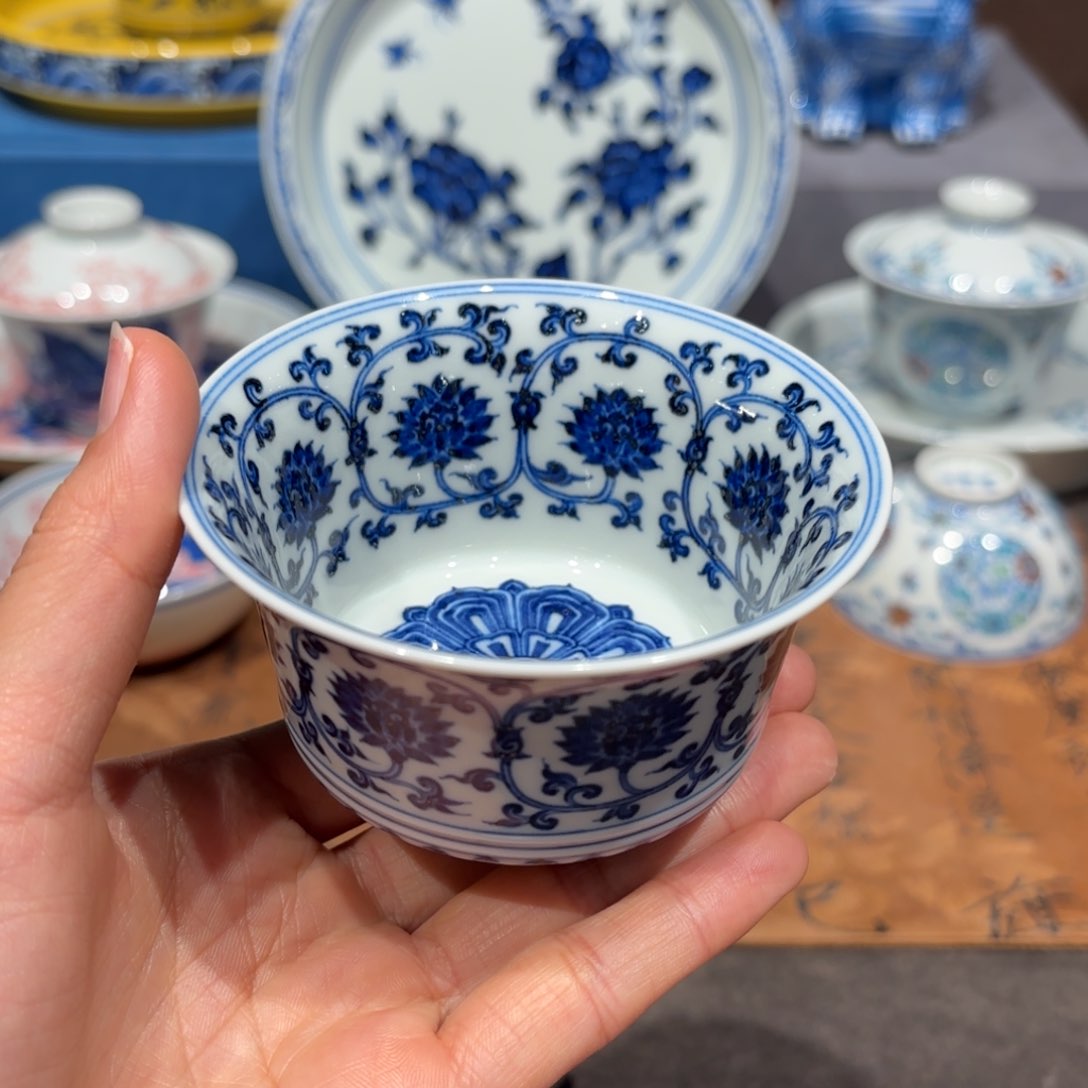 瓷片手工手绘陶瓷茶具