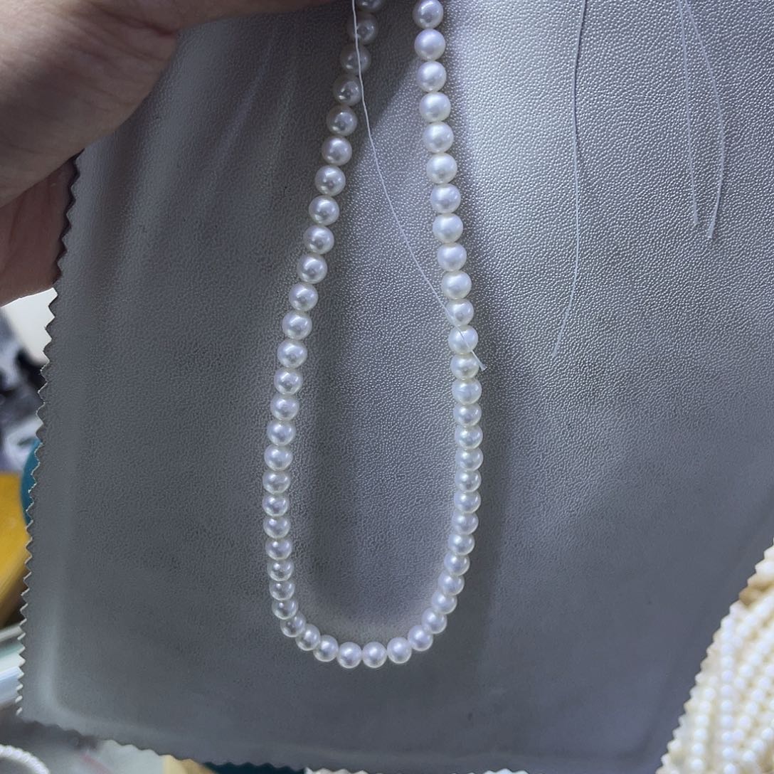 淡水珍珠项链银S925镶嵌