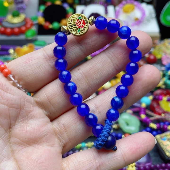 树脂制品16号蓝色手链