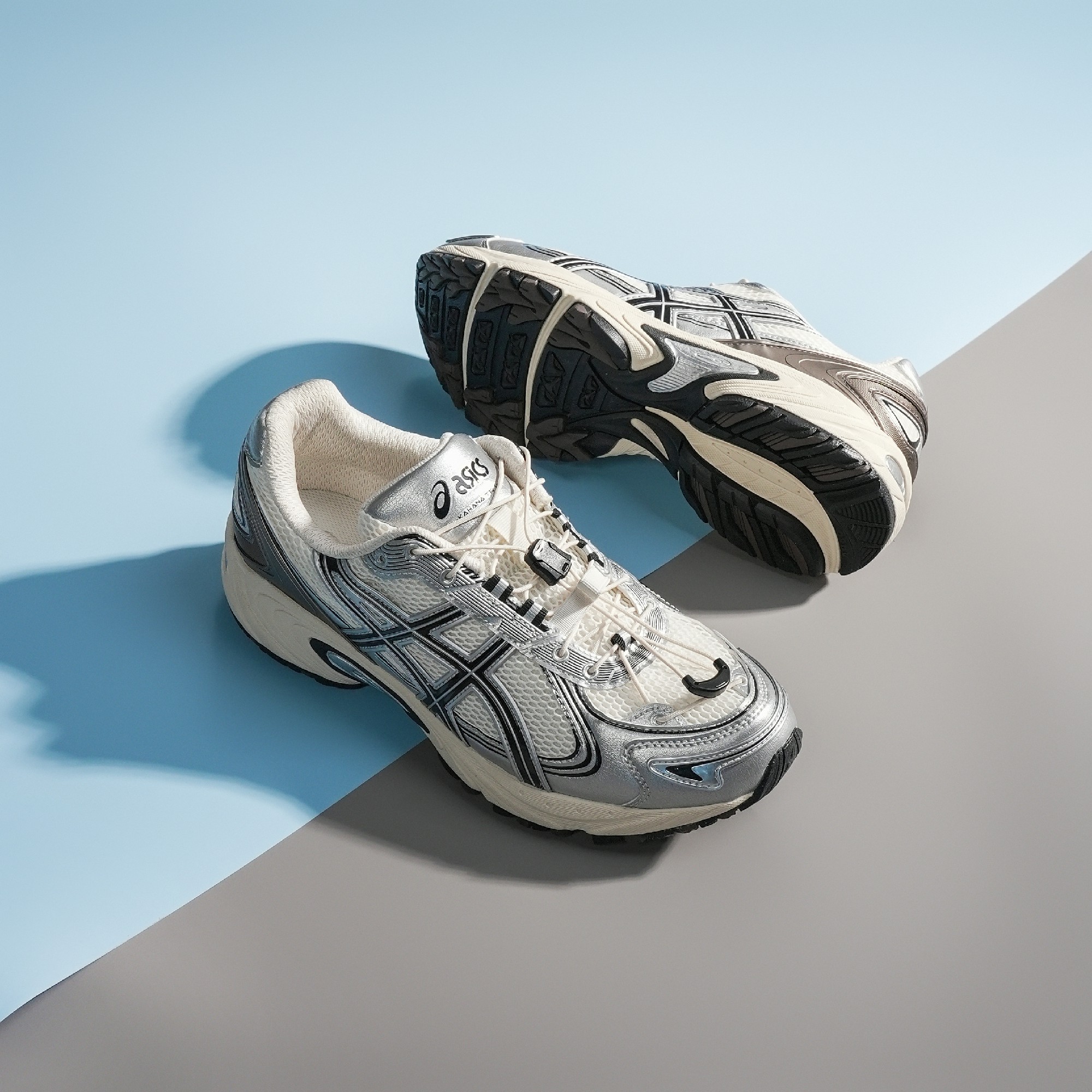 ASICS/亚瑟士GEL-KAHANA TR V4男女透气缓震流光风运动鞋 白银棕