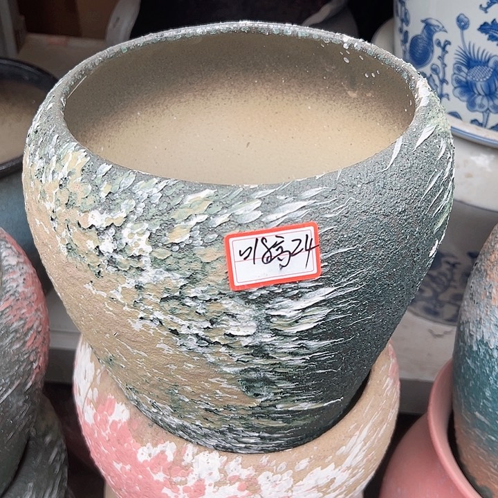 陶瓷景德镇精品花盆栽适合