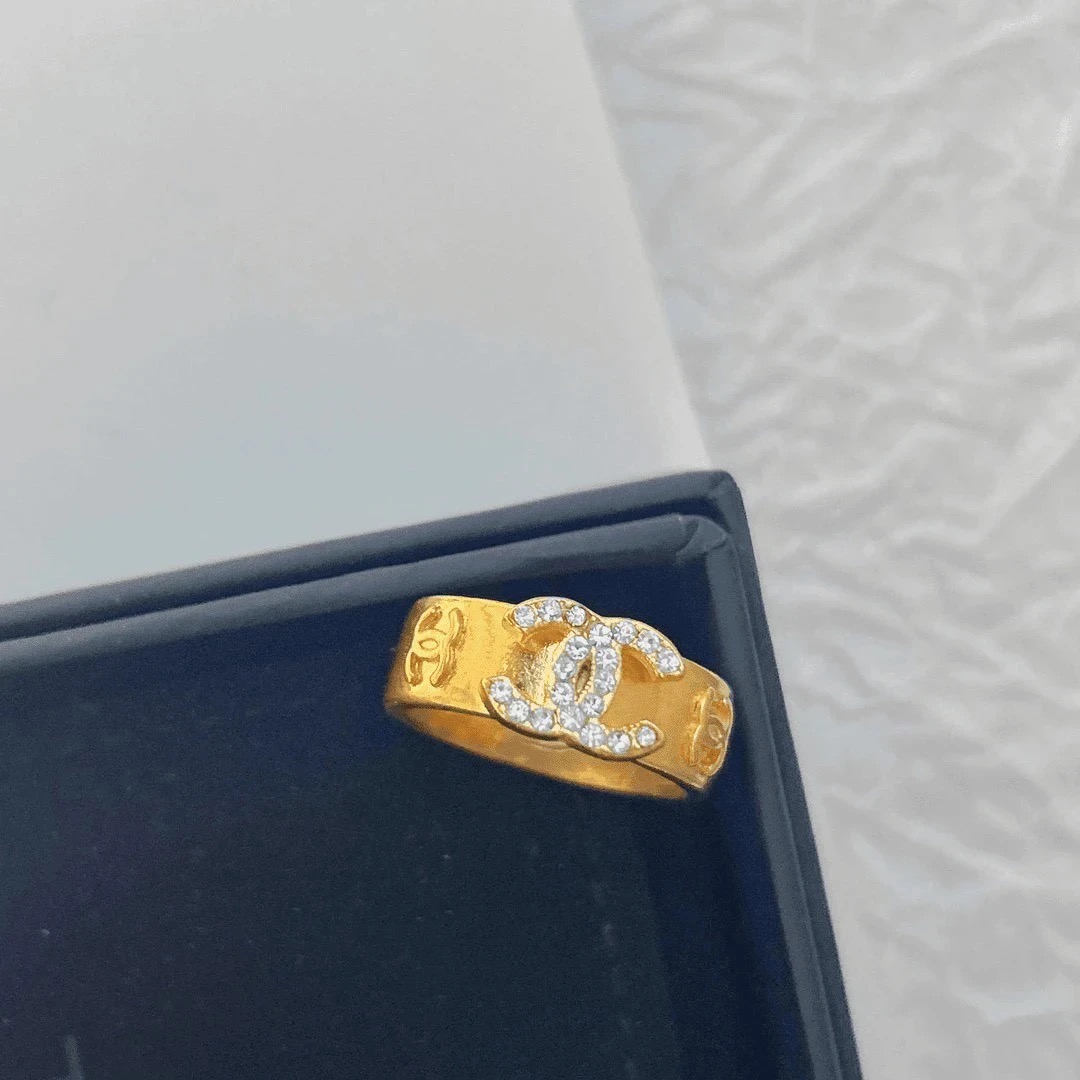 95新 Chanel/香奈儿 vintage香奈儿中古戒指（港码15欧码54
