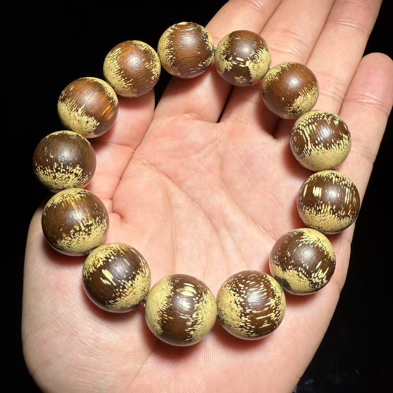 【皇后甄选】CX21 越南芽庄 白/奇 圆珠单圈手串