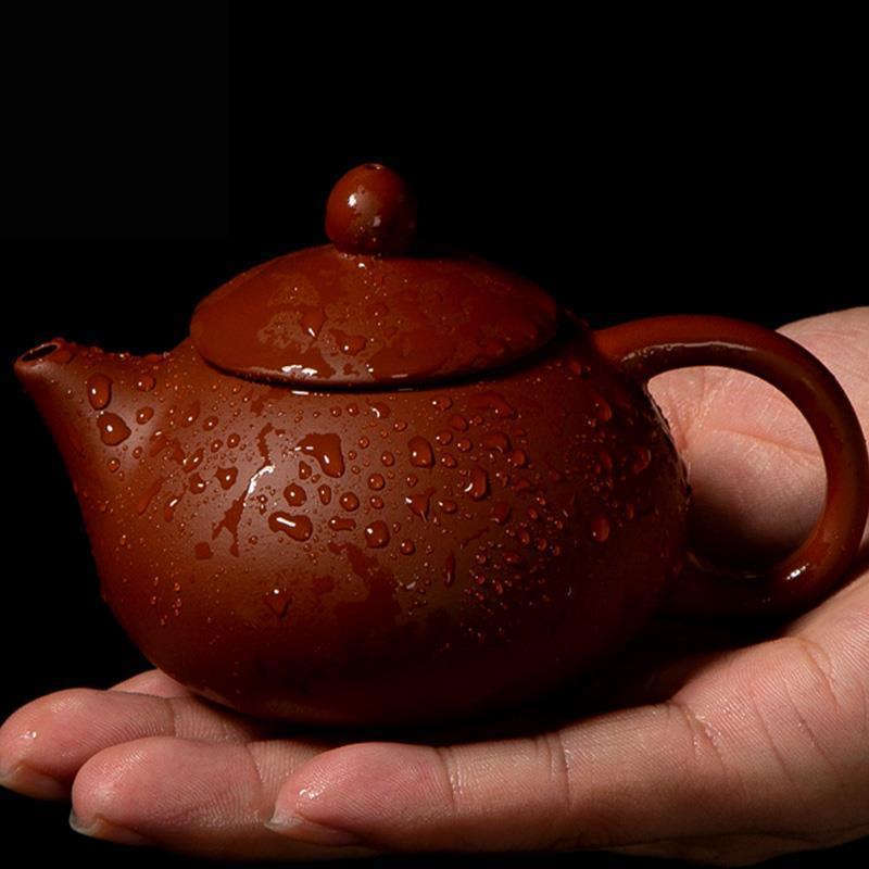 紫砂壶小茶壶单人手把壶对嘴喝一人用西施紫砂壶茶壶1人小号手工