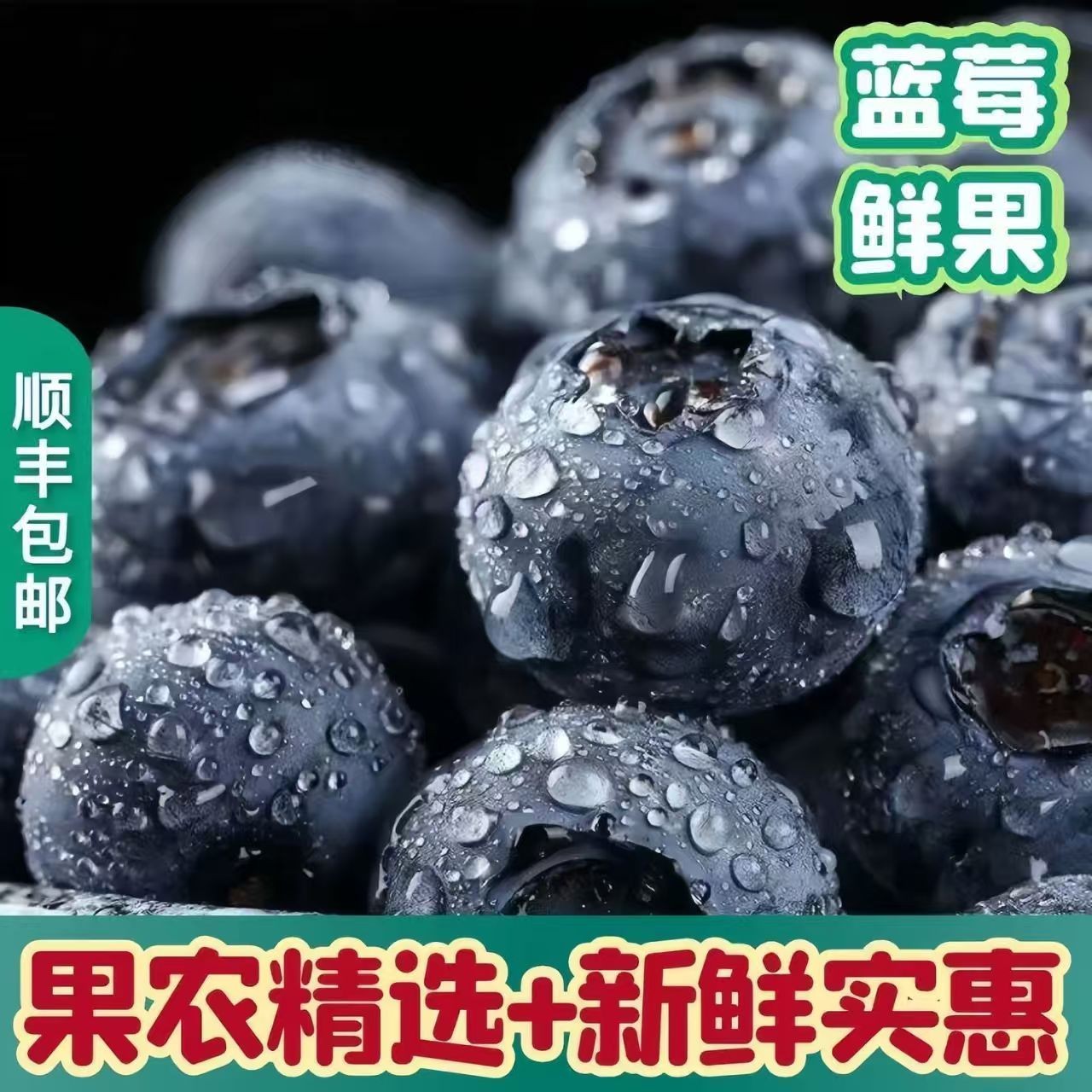 【云南顺丰空运直发】25花香蓝莓 新鲜现摘现发 甜脆爆汁 