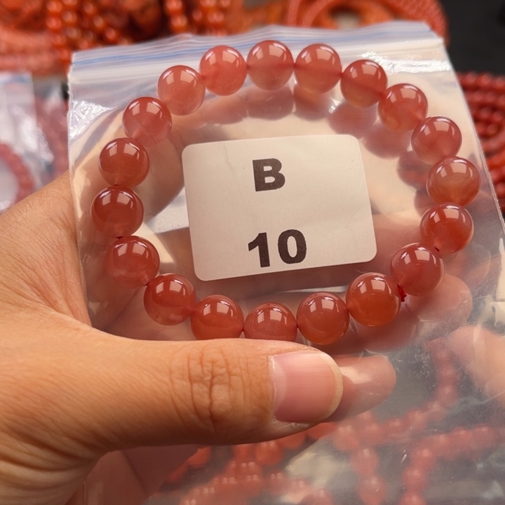 南红玛瑙未镶嵌多样性发货默认微瑕称重10mm