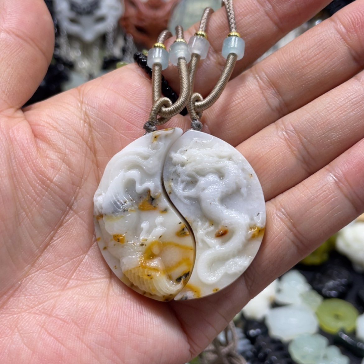 【闪购商品】岫玉颈饰未镶嵌46吊坠