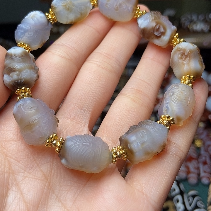 玛瑙/玉髓未镶嵌手链