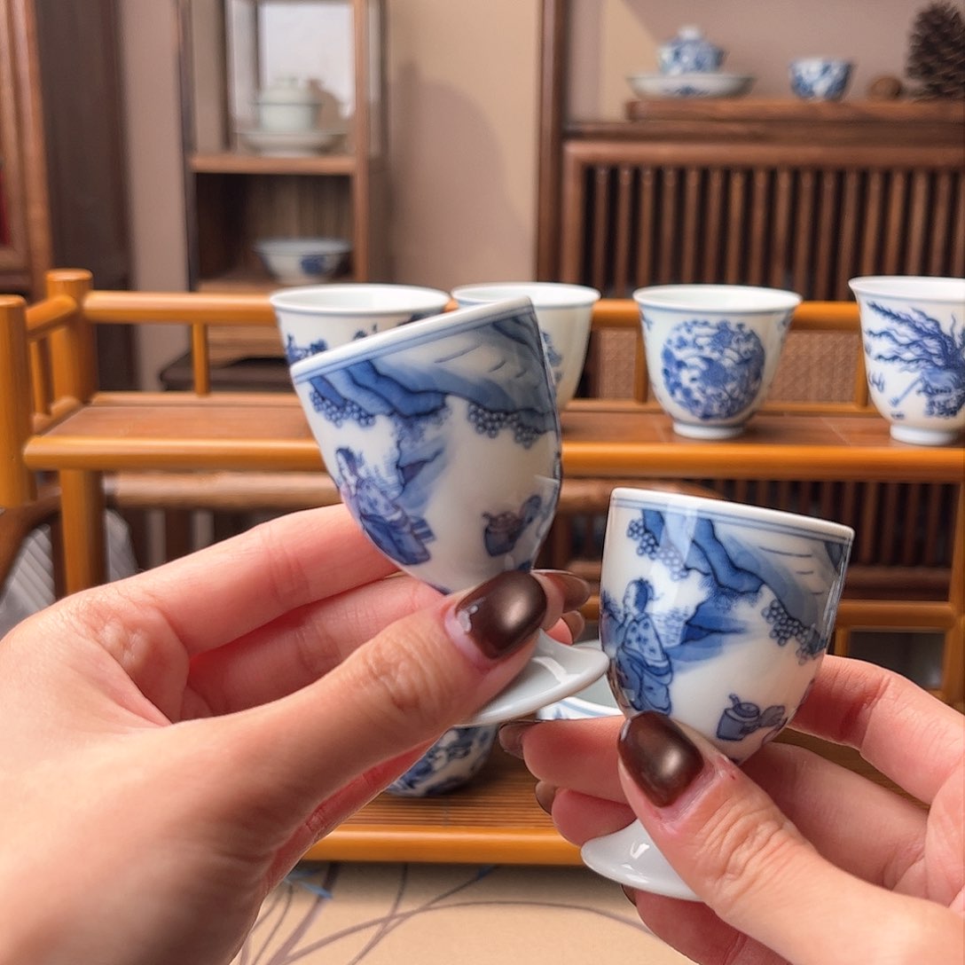 川*微瑕陶瓷手工手绘11