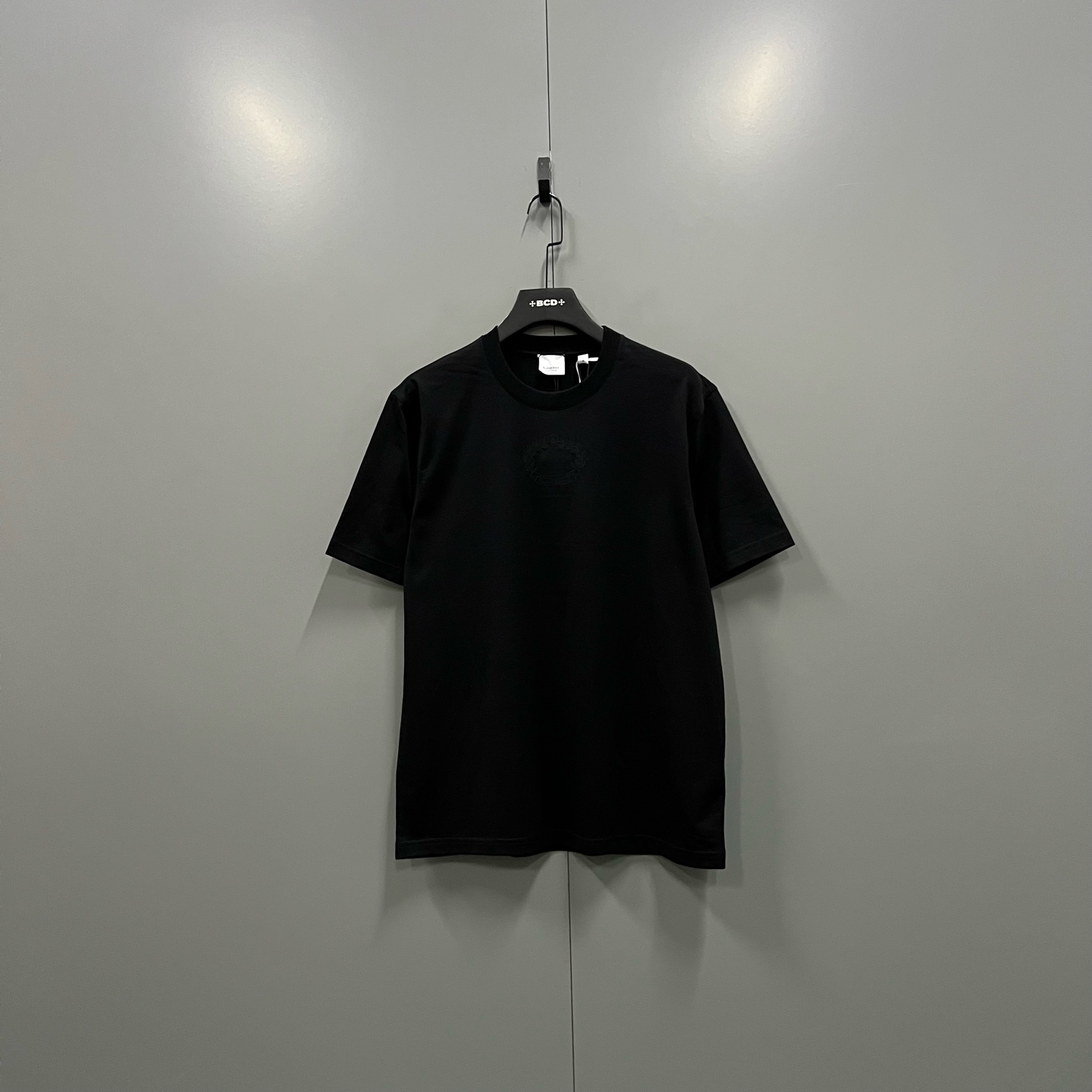 未使用 BURBERRY/博柏利 j1 黑色麦穗徽标刺绣短袖 S 020071