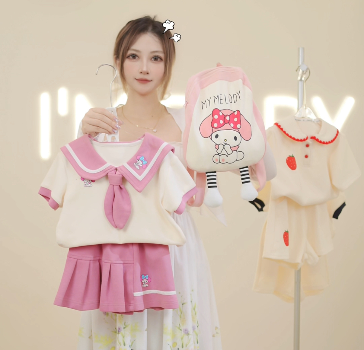 【Xin BABY】高品质A类纯棉女童套装夏款短袖女宝裙子儿童夏季-现货