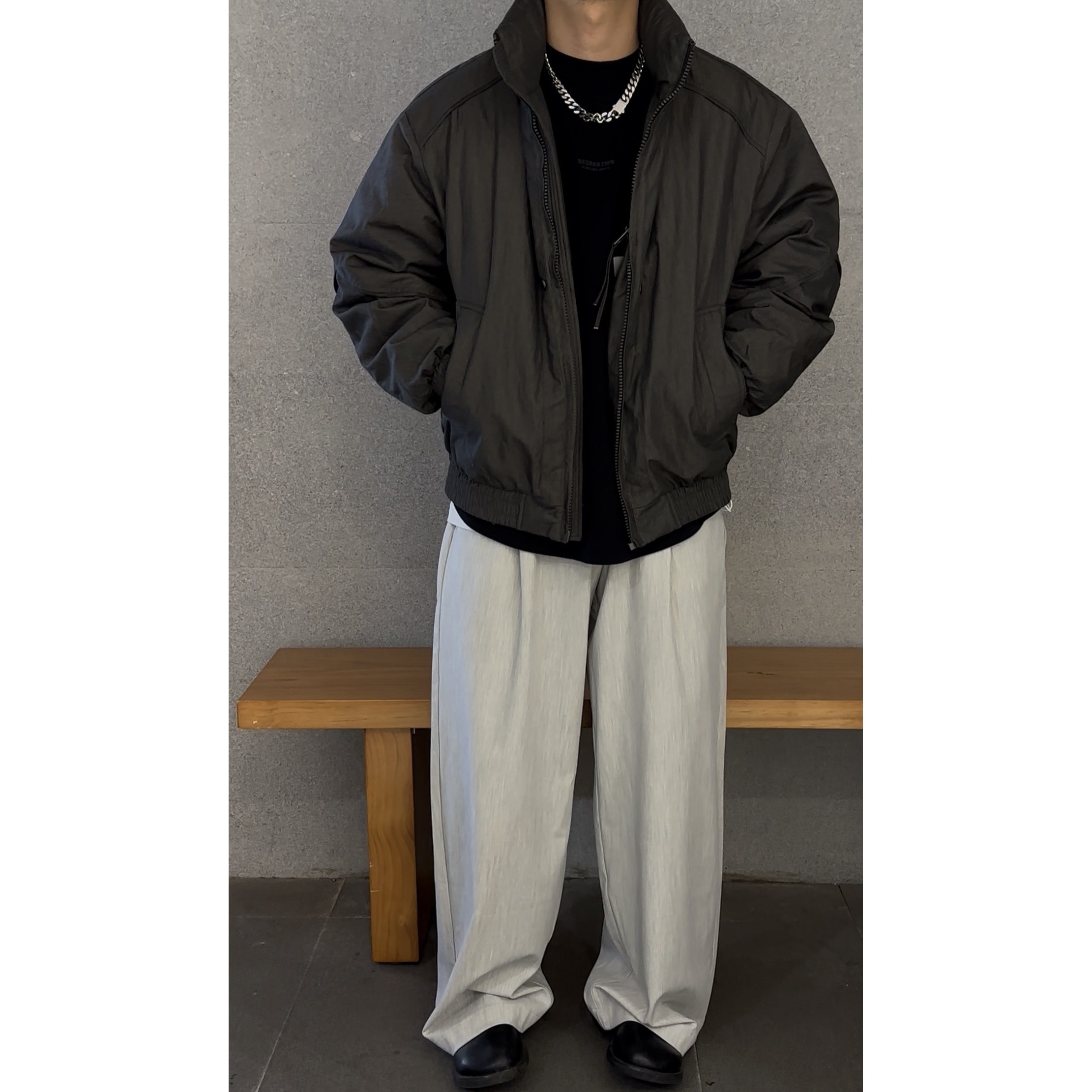 2025冬季新款90白鸭绒羽绒服25818简单休闲百搭日常男