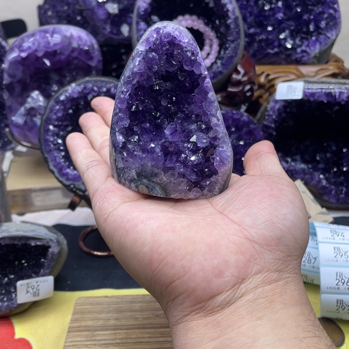 紫晶珠宝半成品未镶嵌