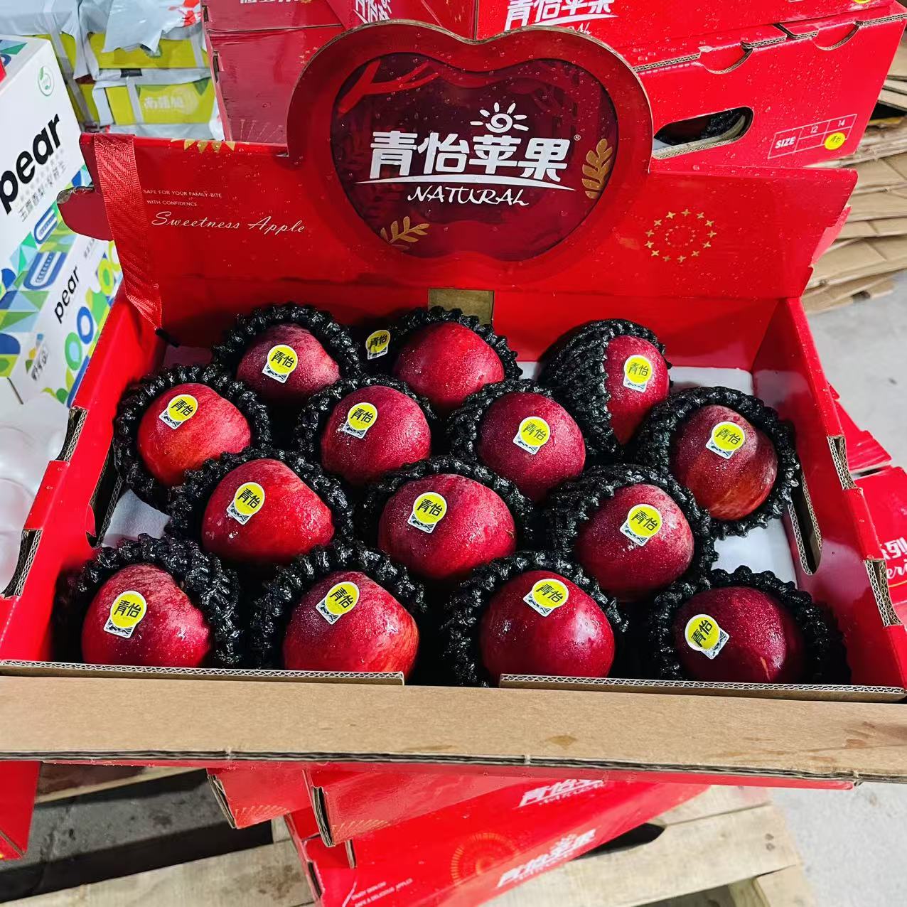 【礼盒装】青怡苹果  脆甜  净重4.5斤【只发河南省】