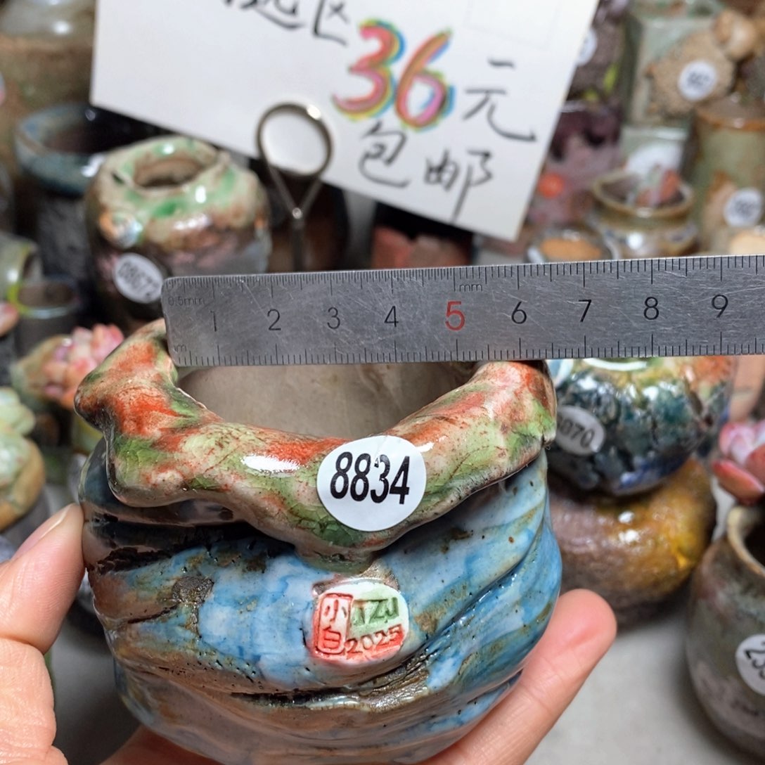 花盆特价处理不退不换的原价96