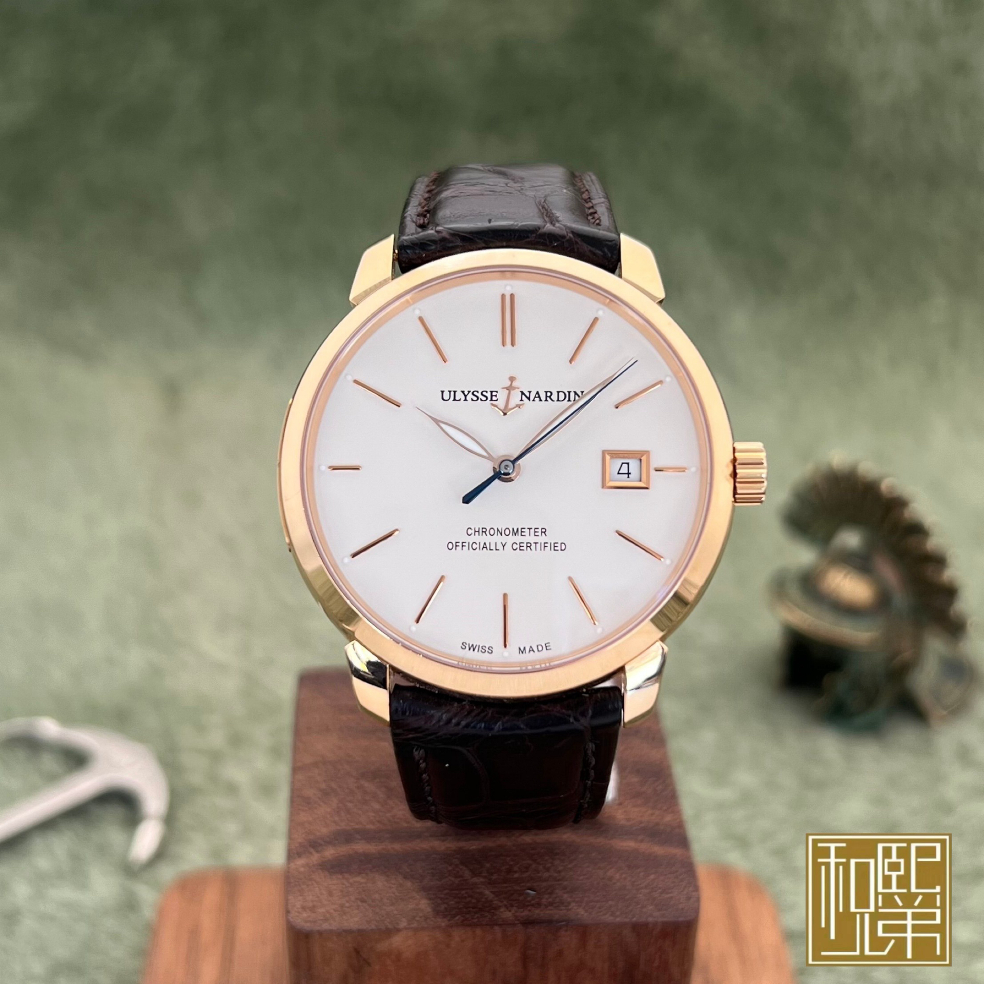 95新 Ulysse Nardin/雅典 鎏金/8156-111-2/91/单/40
