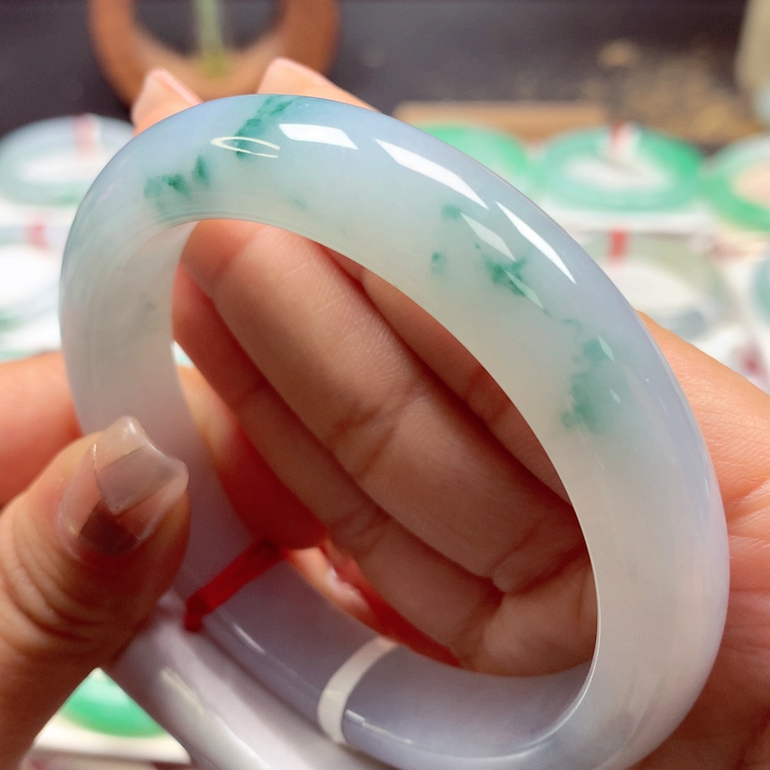 翡翠手镯未镶嵌60正21号88