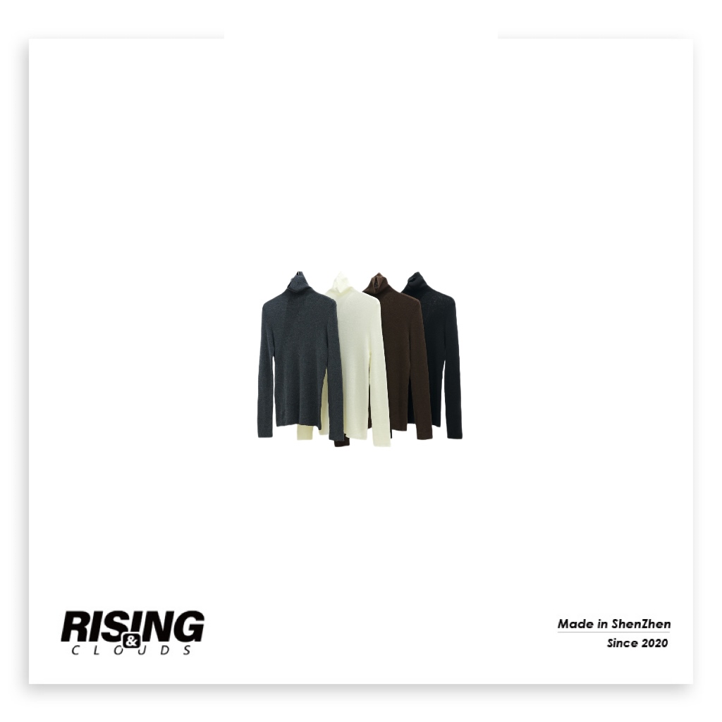 【莎莎】深圳南油设计师款高领百搭毛衣打底090155