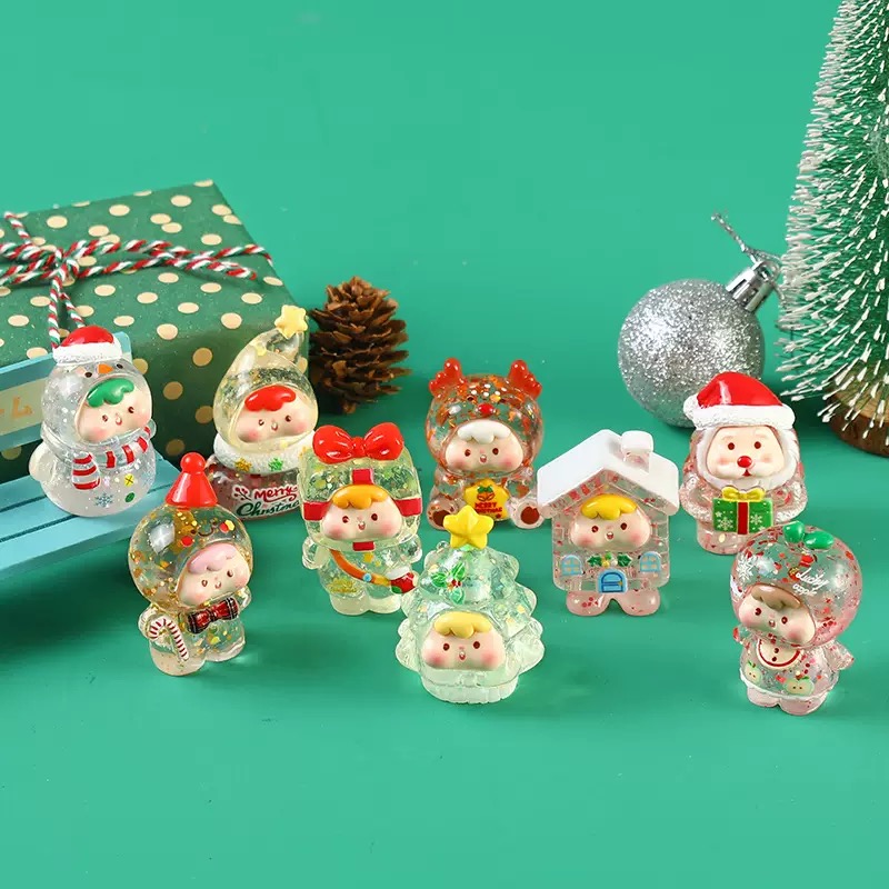 （爆闪圣诞崽崽）树脂饰品可爱diy摆件