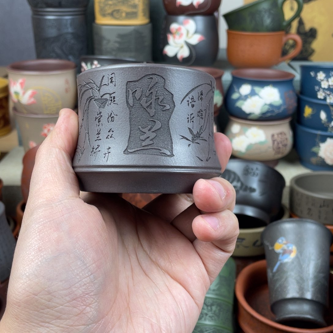 紫砂茶杯紫砂茶杯